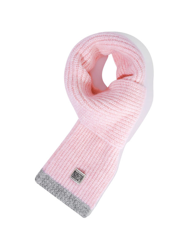 마리떼 키즈 마리떼 키즈 KIDS CLASSIC LOGO KNIT MUFFLER pink 착용컷