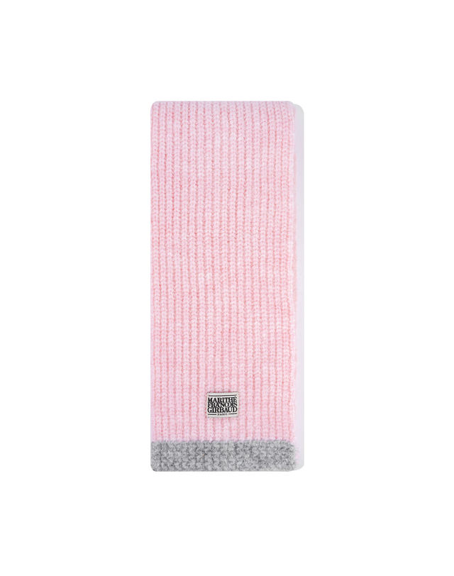 마리떼 키즈 마리떼 키즈 KIDS CLASSIC LOGO KNIT MUFFLER pink 착용컷