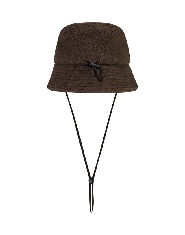 마리떼 키즈 마리떼 키즈 KIDS BEAR CLASSIC LOGO FLEECE BUCKET HAT brown 착용컷
