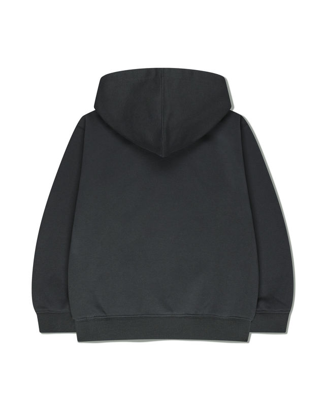 마리떼 키즈 [기모] 마리떼 키즈 KIDS DOODLE CLASSIC LOGO HOODIE (BRUSHED) charcoal 착용컷