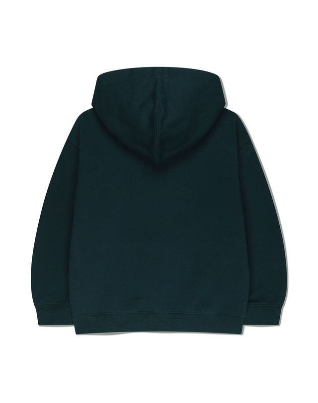 마리떼 키즈 [기모] 마리떼 키즈 KIDS DOODLE CLASSIC LOGO HOODIE (BRUSHED) dark green 착용컷