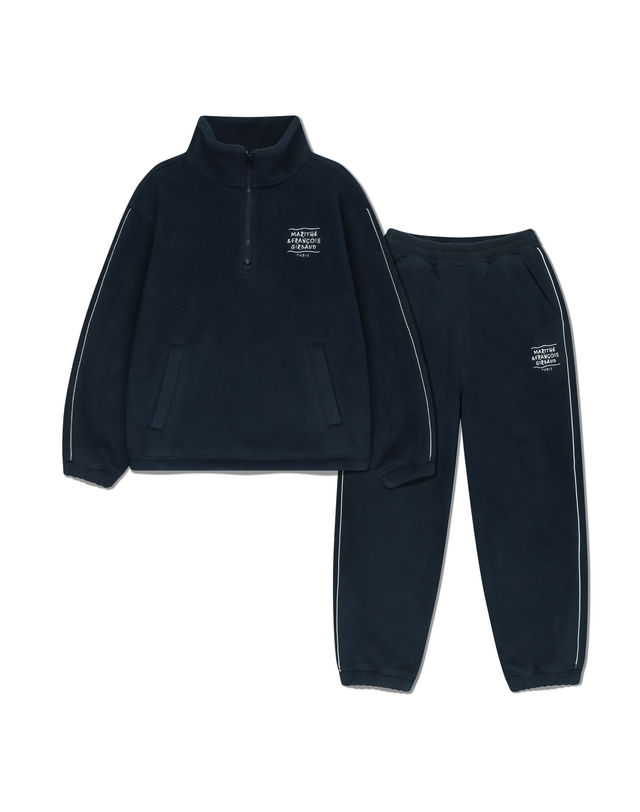 마리떼 키즈 마리떼 키즈 KIDS HALF ZIP-UP FLEECE SET-UP navy 착용컷