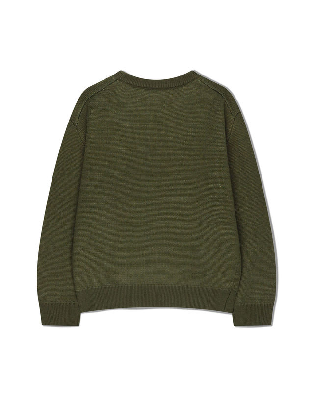 마리떼 키즈 마리떼 키즈 KIDS HOLIDAY BEAR KNIT PULLOVER khaki 착용컷