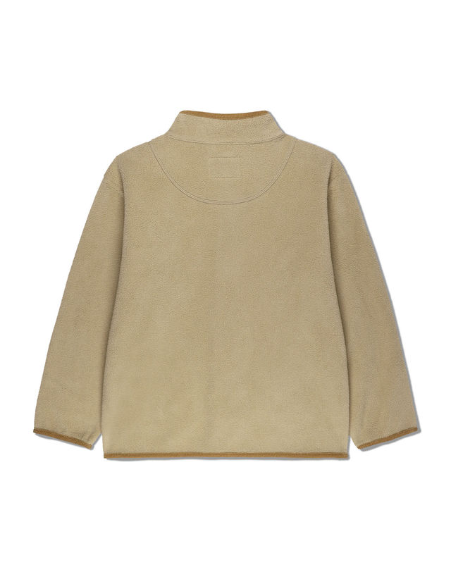 마리떼 키즈 마리떼 키즈 KIDS CLASSIC LOGO LIGHT WEIGHT FLEECE JACKET beige 착용컷