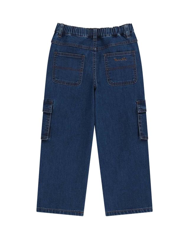 마리떼 키즈 마리떼 키즈 KIDS STRAIGHT CARGO DENIM PANTS blue 착용컷