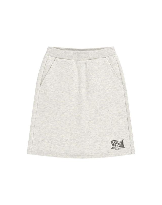 마리떼 키즈 마리떼 키즈 KIDS W CLASSIC LOGO MIDI SWEAT SKIRT oatmeal 착용컷