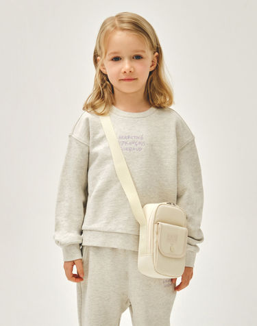마리떼 키즈 KIDS FLAP POCKET CROSS BAG cream