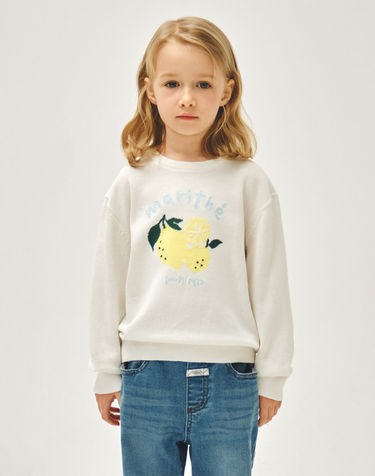 마리떼 키즈 KIDS CITRON KNIT PULLOVER ivory