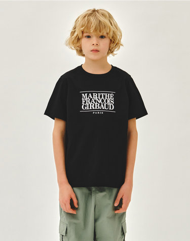 마리떼 키즈 KIDS CLASSIC LOGO TEE black