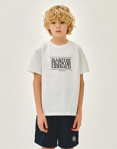 마리떼 키즈 KIDS CLASSIC LOGO TEE white
