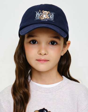 마리떼 키즈 KIDS BEAR CLASSIC LOGO BALL CAP navy