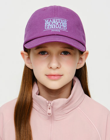 마리떼 키즈 KIDS SMALL CLASSIC LOGO CAP purple