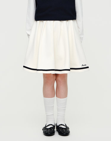 마리떼 키즈 KIDS W FLARE SWEAT SKIRT ivory