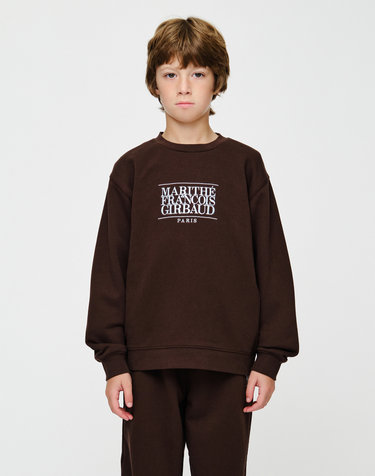 마리떼 키즈 KIDS CLASSIC LOGO SWEATSHIRT brown