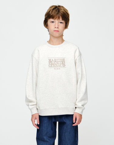 마리떼 키즈 KIDS CLASSIC LOGO SWEATSHIRT oatmeal