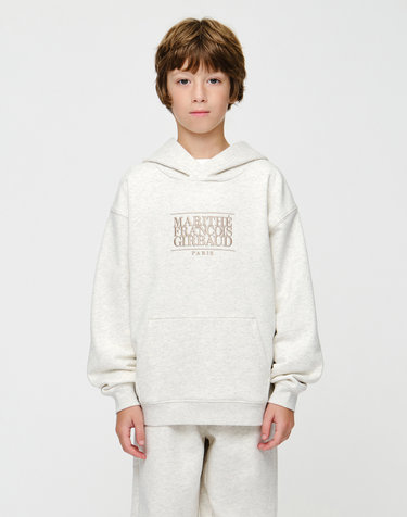 마리떼 키즈 KIDS CLASSIC LOGO HOODIE oatmeal