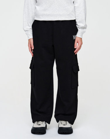 마리떼 키즈 KIDS DOODLE CLASSIC LOGO CARGO SWEAT PANTS black
