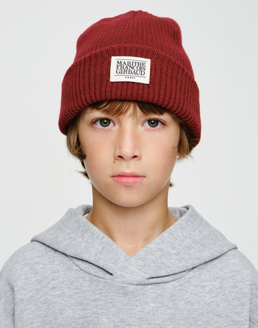마리떼 키즈 KIDS MICRO CLASSIC LOGO BEANIE red