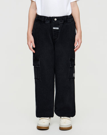 마리떼 키즈 KIDS JOGGER DENIM PANTS dark gray