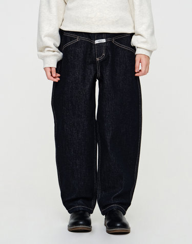 마리떼 키즈 KIDS STRAIGHT FIT X-POCKET DENIM PANTS indigo