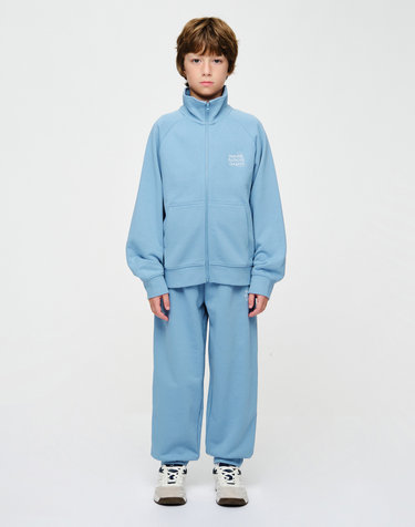 마리떼 키즈 KIDS BEAR ZIP UP SWEAT SET-UP blue