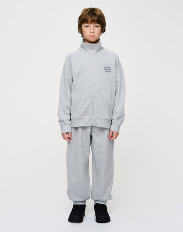마리떼 키즈 KIDS BEAR ZIP UP SWEAT SET-UP heather gray