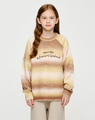 마리떼 키즈 KIDS OMBRE KNIT PULLOVER beige