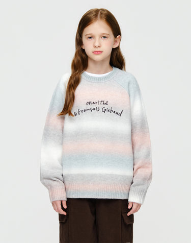 마리떼 키즈 KIDS OMBRE KNIT PULLOVER gray