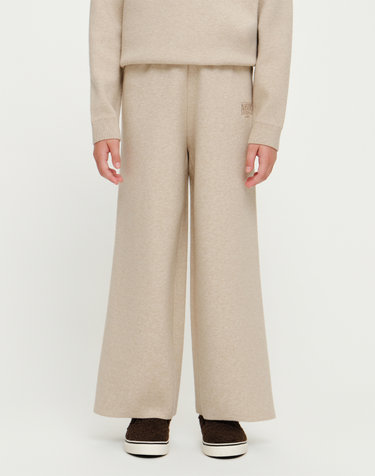 마리떼 키즈 KIDS KNIT WIDE PANTS light beige