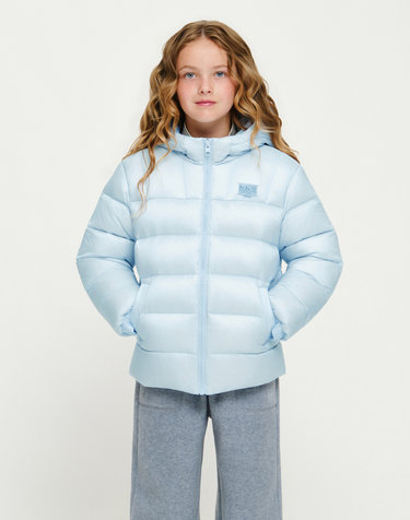 마리떼 키즈 KIDS ESSENTIAL HOOD DOWN JACKET light blue