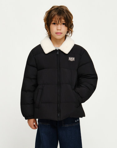 마리떼 키즈 KIDS DETACHABLE COLLAR LIGHT DOWN JACKET black