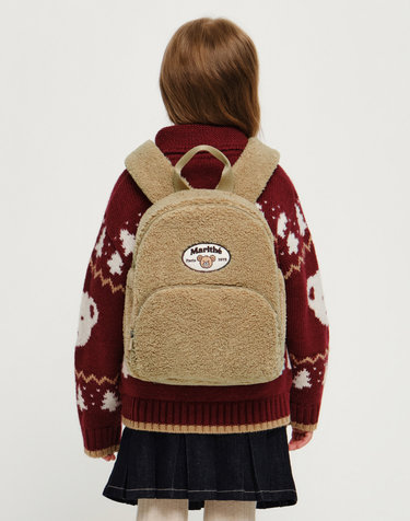 마리떼 키즈 KIDS FLEECE BACKPACK brown