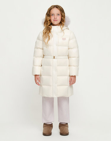 마리떼 키즈 KIDS W LONG DOWN JACKET ivory