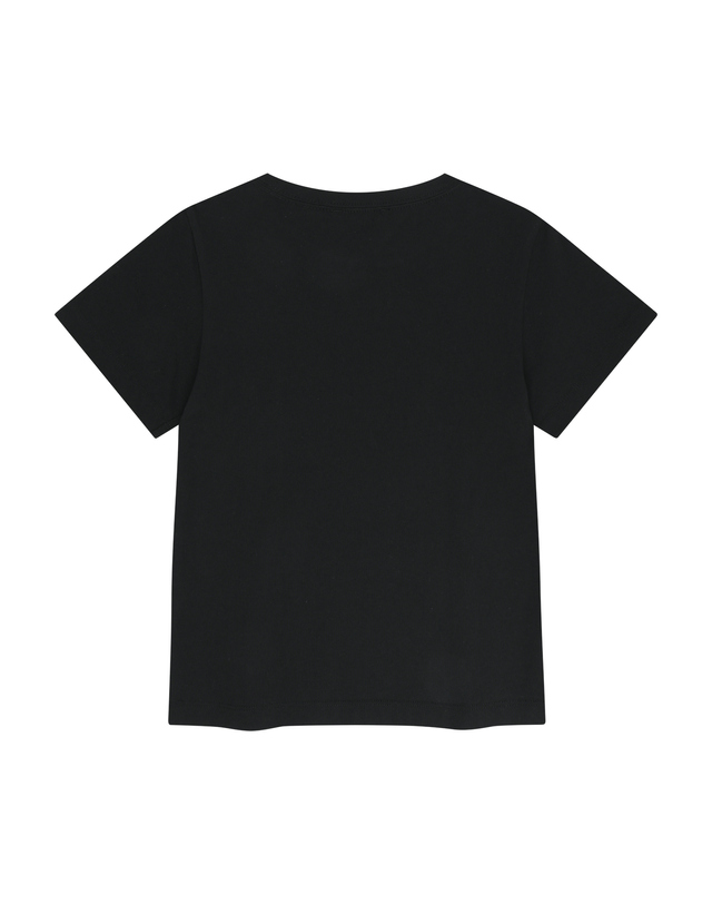 마리떼 키즈 마리떼 키즈 KIDS CLASSIC LOGO TEE black 착용컷