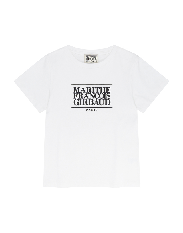 마리떼 키즈 마리떼 키즈 KIDS CLASSIC LOGO TEE white 착용컷