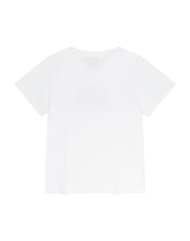 마리떼 키즈 마리떼 키즈 KIDS CLASSIC LOGO TEE white 착용컷