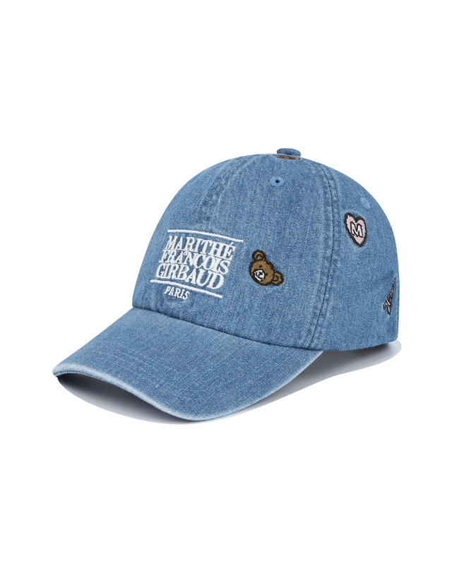 마리떼 키즈 마리떼 키즈 KIDS SMALL CLASSIC LOGO EMBROIDERY BALL CAP blue 착용컷