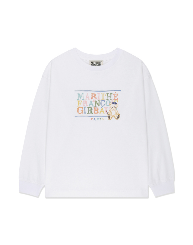 마리떼 키즈 마리떼 키즈 KIDS BEAR GRAPHIC LONG SLEEVE white 착용컷