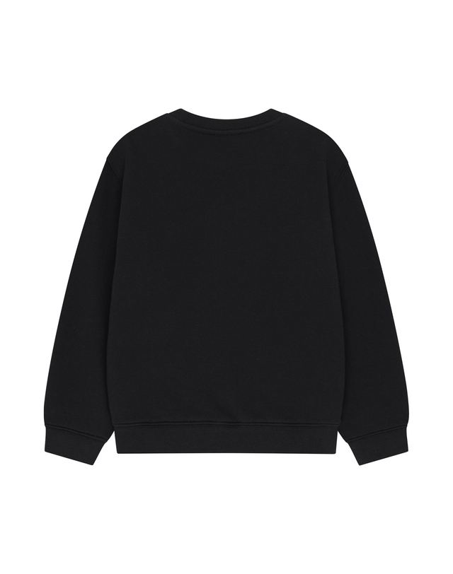마리떼 키즈 마리떼 키즈 KIDS BREAD BEAR CLASSIC LOGO SWEATSHIRT black 착용컷