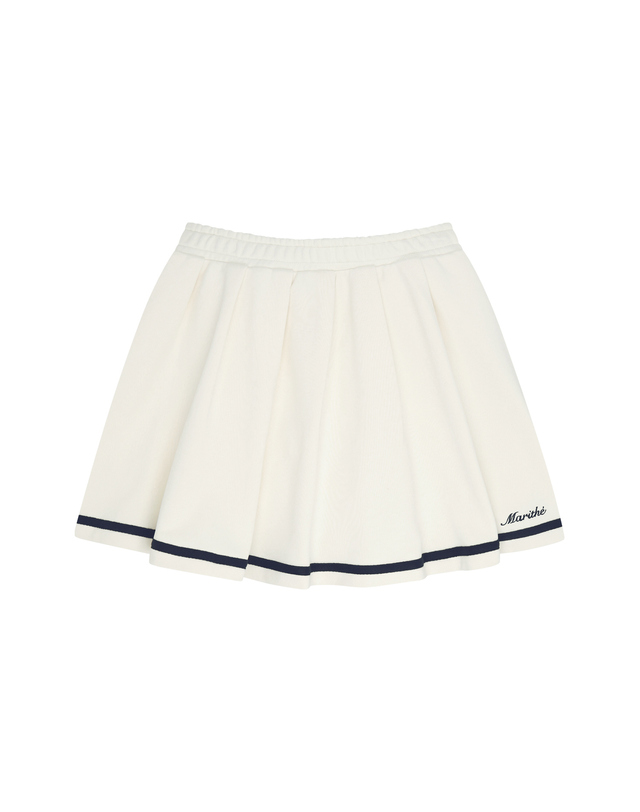 마리떼 키즈 마리떼 키즈 KIDS W FLARE SWEAT SKIRT ivory 착용컷