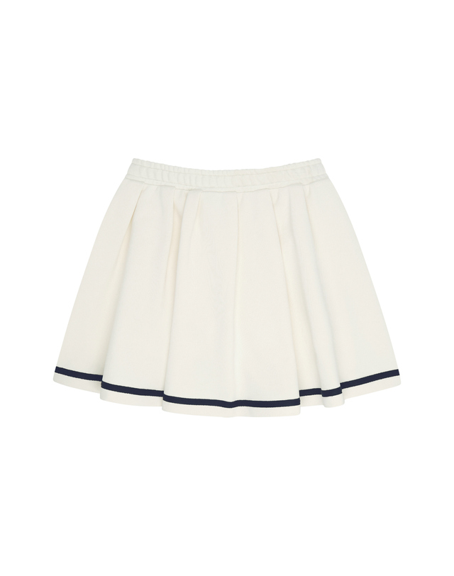 마리떼 키즈 마리떼 키즈 KIDS W FLARE SWEAT SKIRT ivory 착용컷
