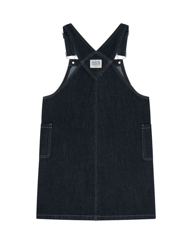 마리떼 키즈 마리떼 키즈 KIDS W OVERALL DENIM SKIRT indigo 착용컷