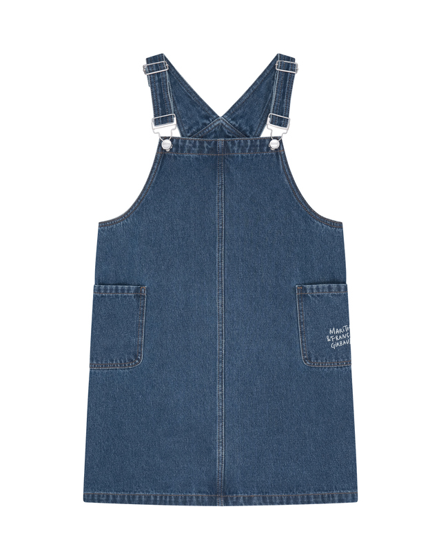 마리떼 키즈 마리떼 키즈 KIDS W OVERALL DENIM SKIRT blue 착용컷