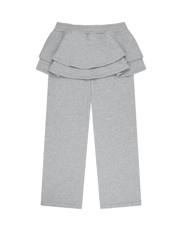 마리떼 키즈 마리떼 키즈 KIDS W RUFFLE SKIRT PANTS heather gray 착용컷