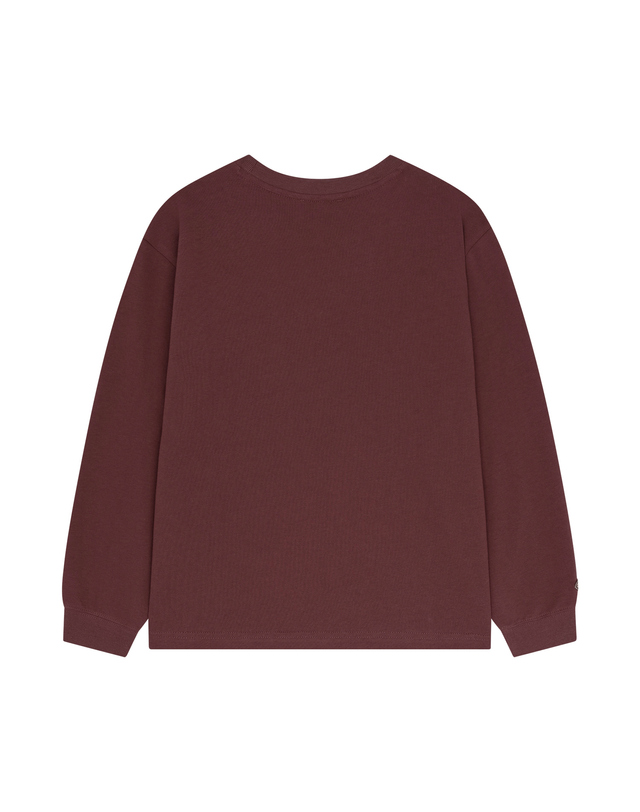 마리떼 키즈 마리떼 키즈 KIDS POCKET LONG SLEEVE TEE burgundy 착용컷