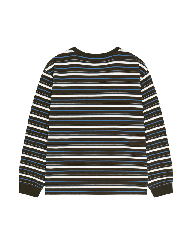 마리떼 키즈 마리떼 키즈 KIDS POCKET LONG SLEEVE TEE stripe 착용컷