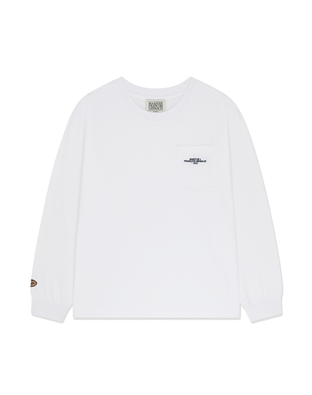 마리떼 키즈 마리떼 키즈 KIDS POCKET LONG SLEEVE TEE white 착용컷