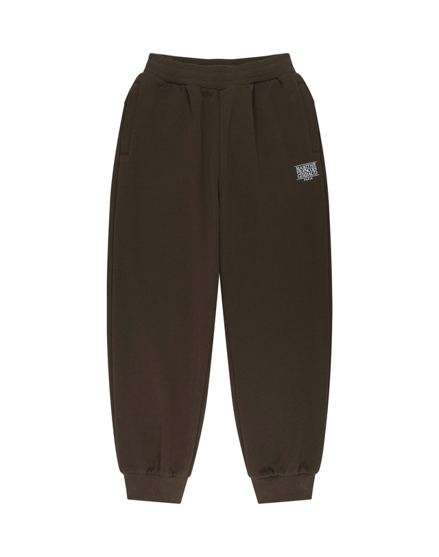 마리떼 키즈 마리떼 키즈 KIDS CLASSIC LOGO SWEAT PANTS brown 착용컷