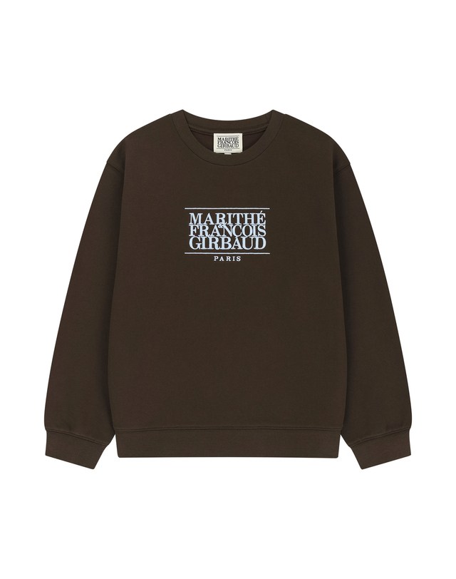 마리떼 키즈 마리떼 키즈 KIDS CLASSIC LOGO SWEATSHIRT brown 착용컷