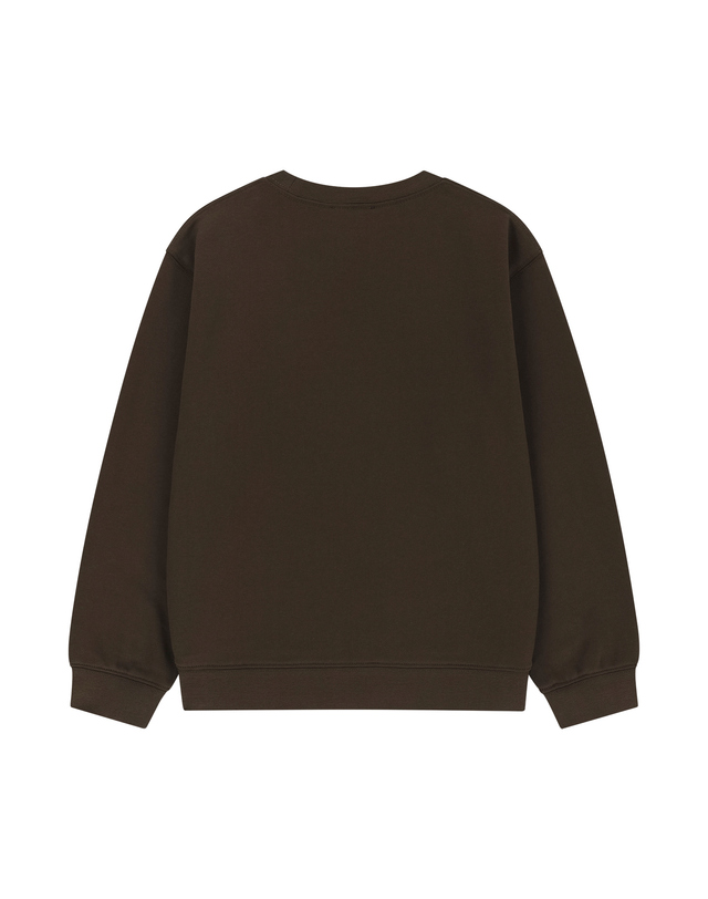 마리떼 키즈 마리떼 키즈 KIDS CLASSIC LOGO SWEATSHIRT brown 착용컷